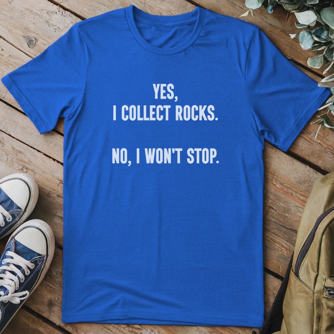 T-Shirt Royal / S Collecting Rocks T-Shirt