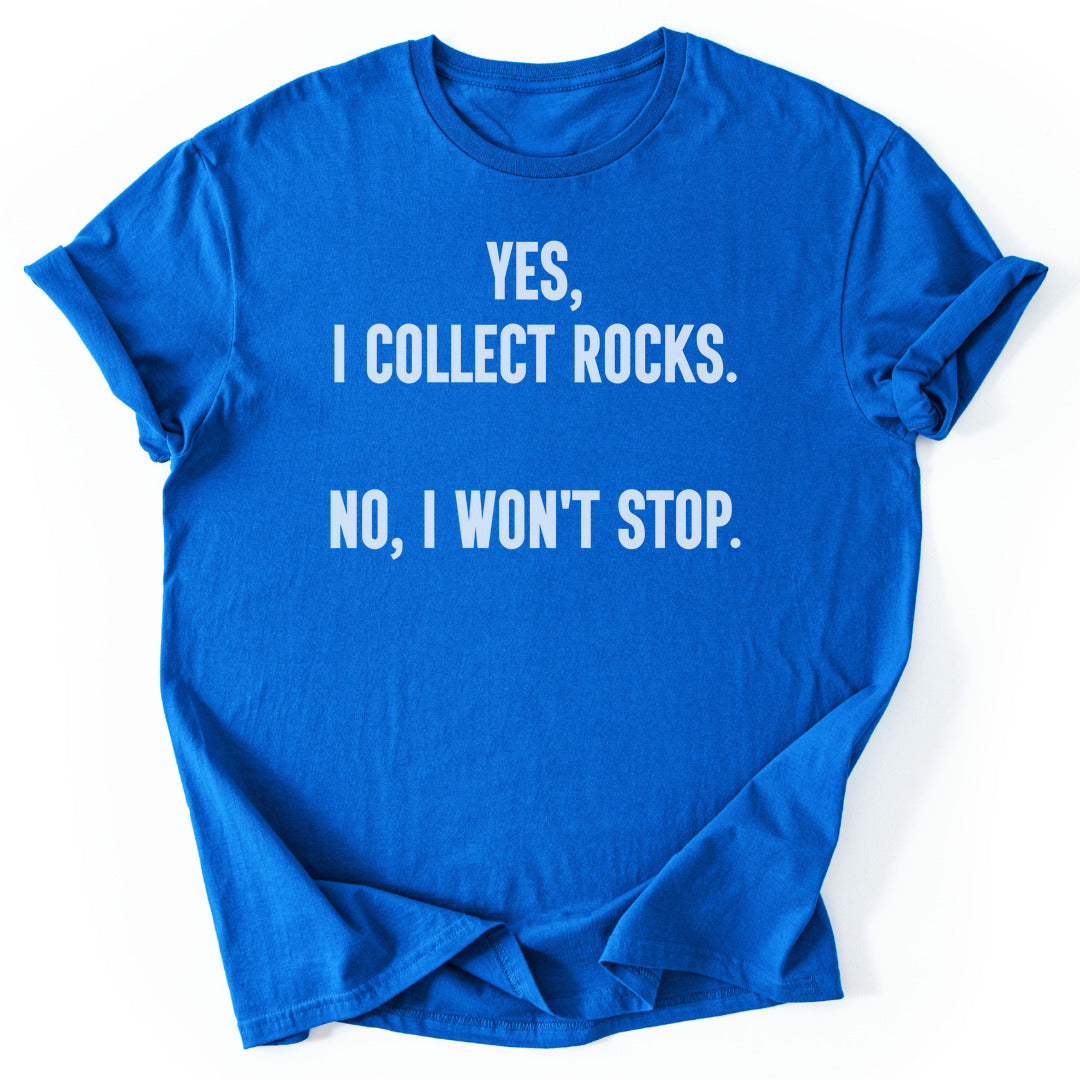 T-Shirt Royal / S Collecting Rocks T-Shirt