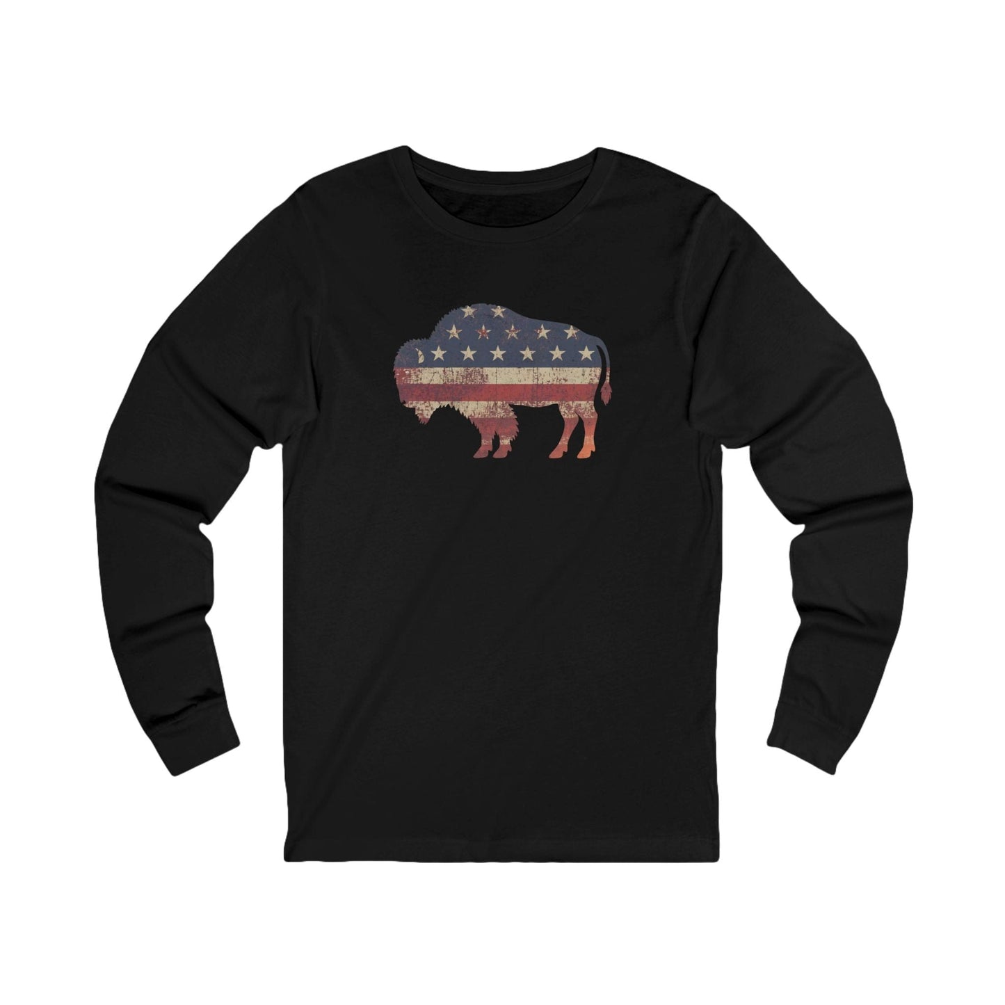 Long-sleeve Black / S American Bison Long Sleeve