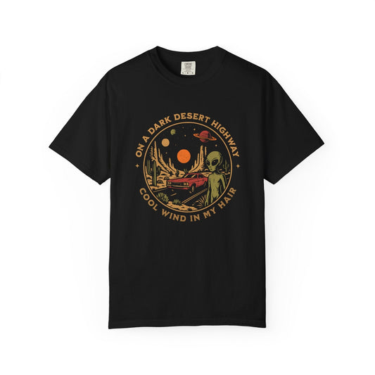 T-Shirt Black / S Alien Desert Highway Premium