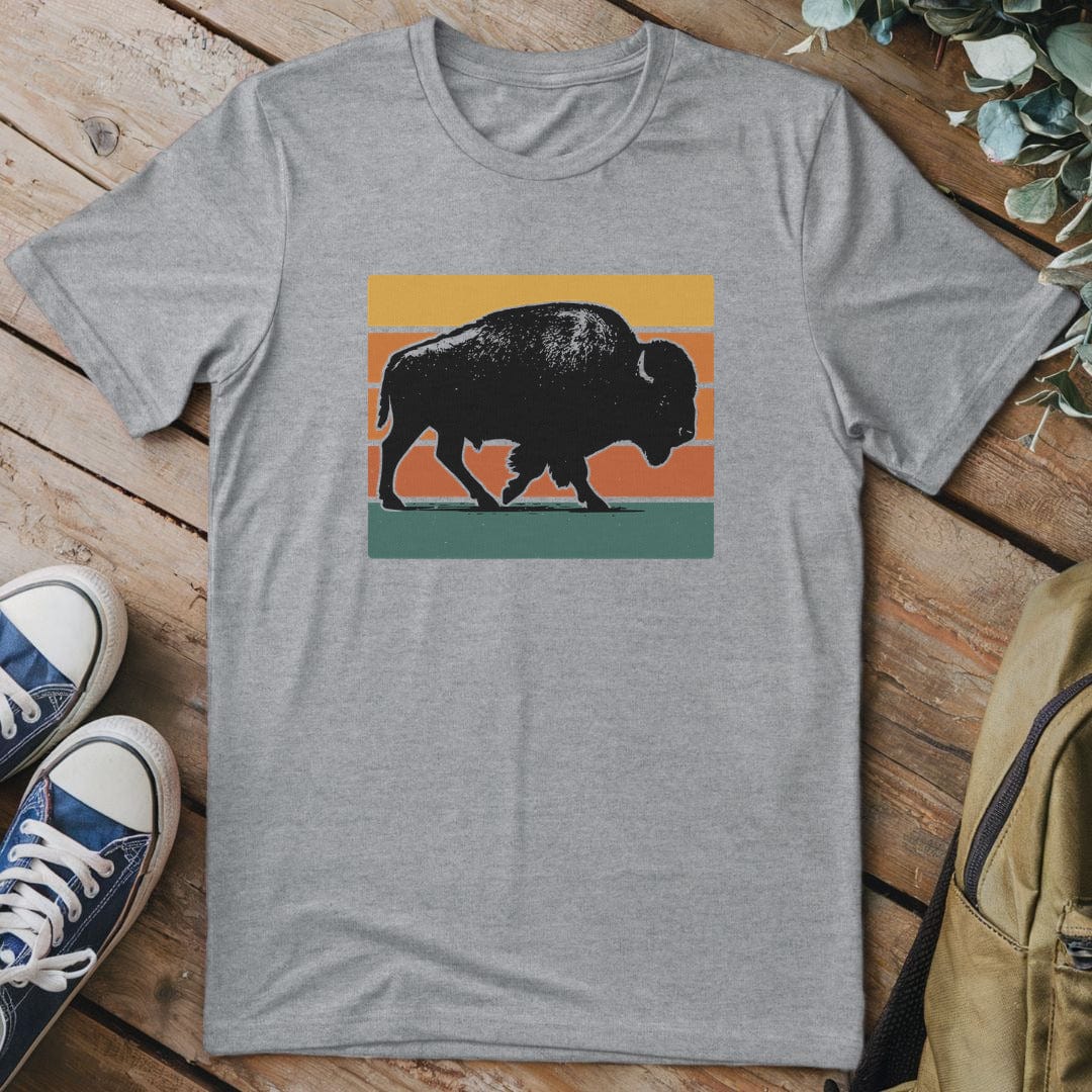 T-Shirt Sport Grey / S Wild Bison T-Shirt