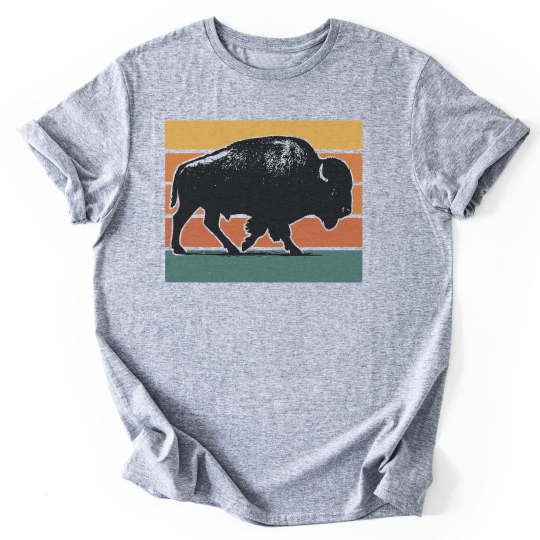 T-Shirt Sport Grey / S Wild Bison T-Shirt