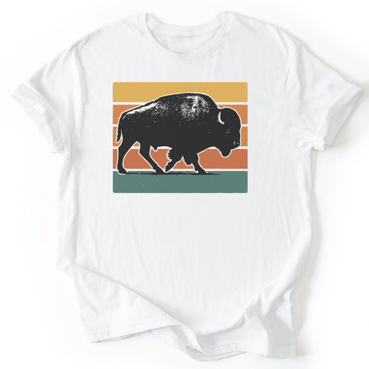 T-Shirt White / S Wild Bison T-Shirt