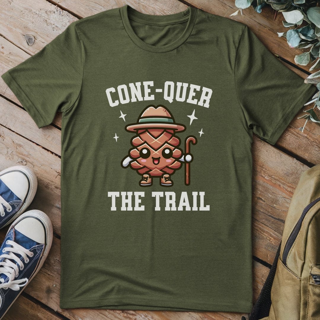 T-Shirt Military Green / S Cone-Quer The Trail T-Shirt