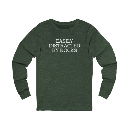 Long-sleeve Heather Forest / S Easily Distracted By Rocks Long Sleeve