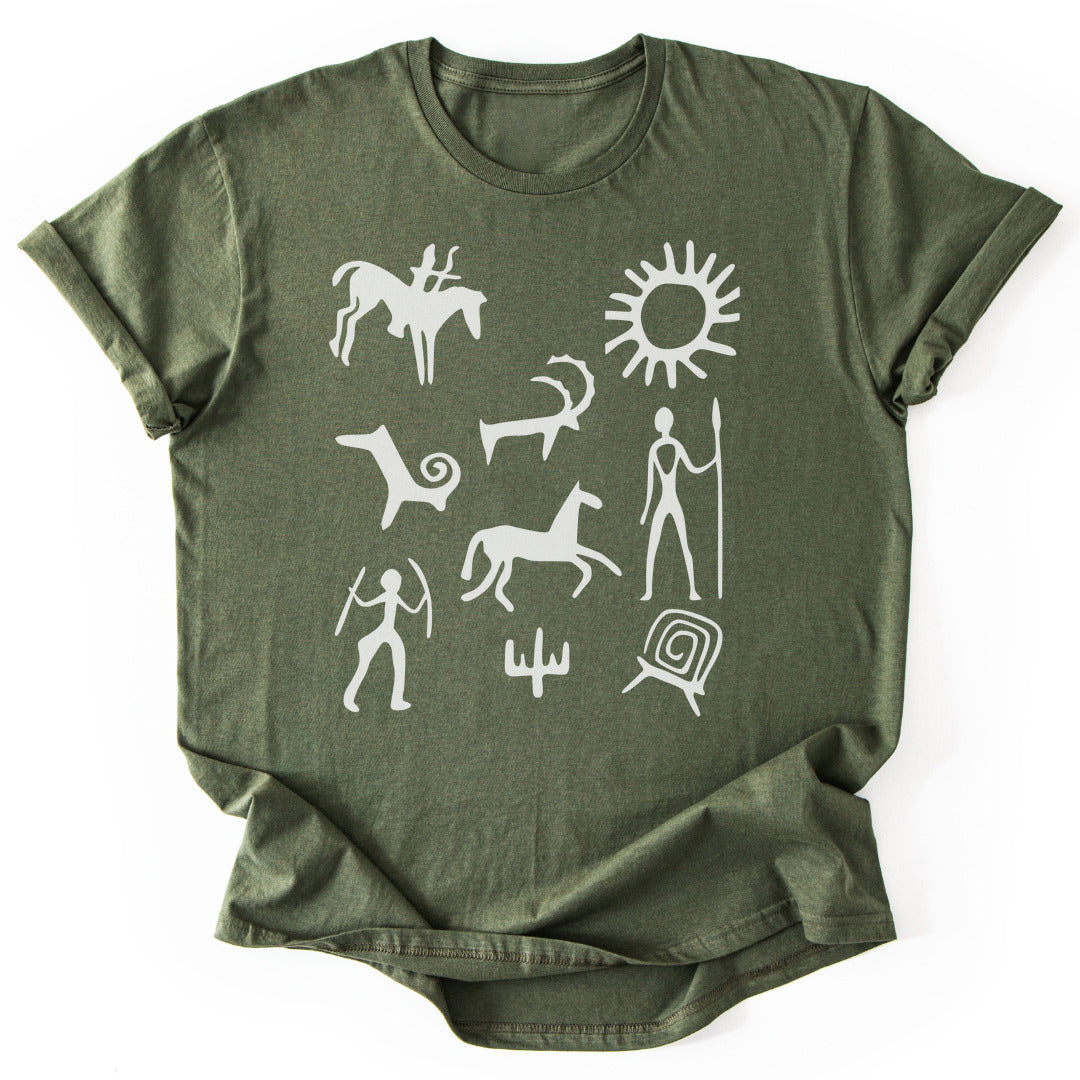 T-Shirt Military Green / S Petroglyph T-Shirt