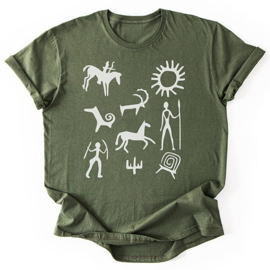 T-Shirt Military Green / S Petroglyph T-Shirt