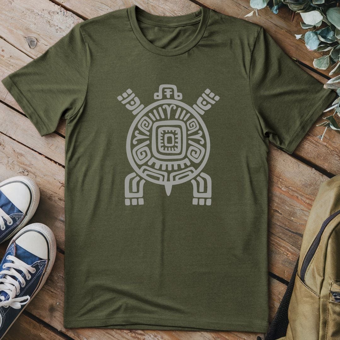T-Shirt Military Green / S Ancient Turtle Totem T-Shirt