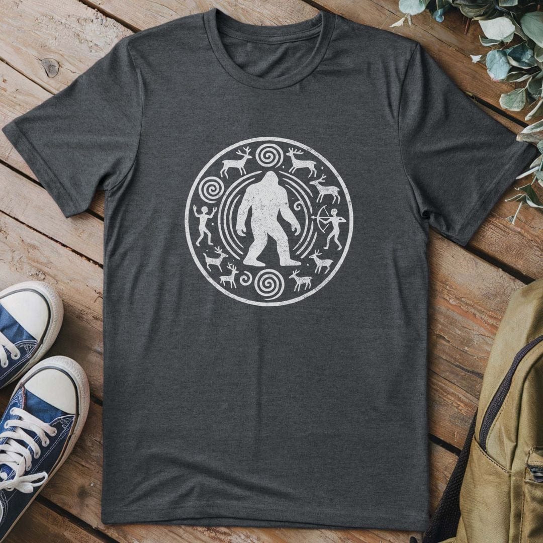 T-Shirt Dark Heather / S Bigfoot Carving T-Shirt