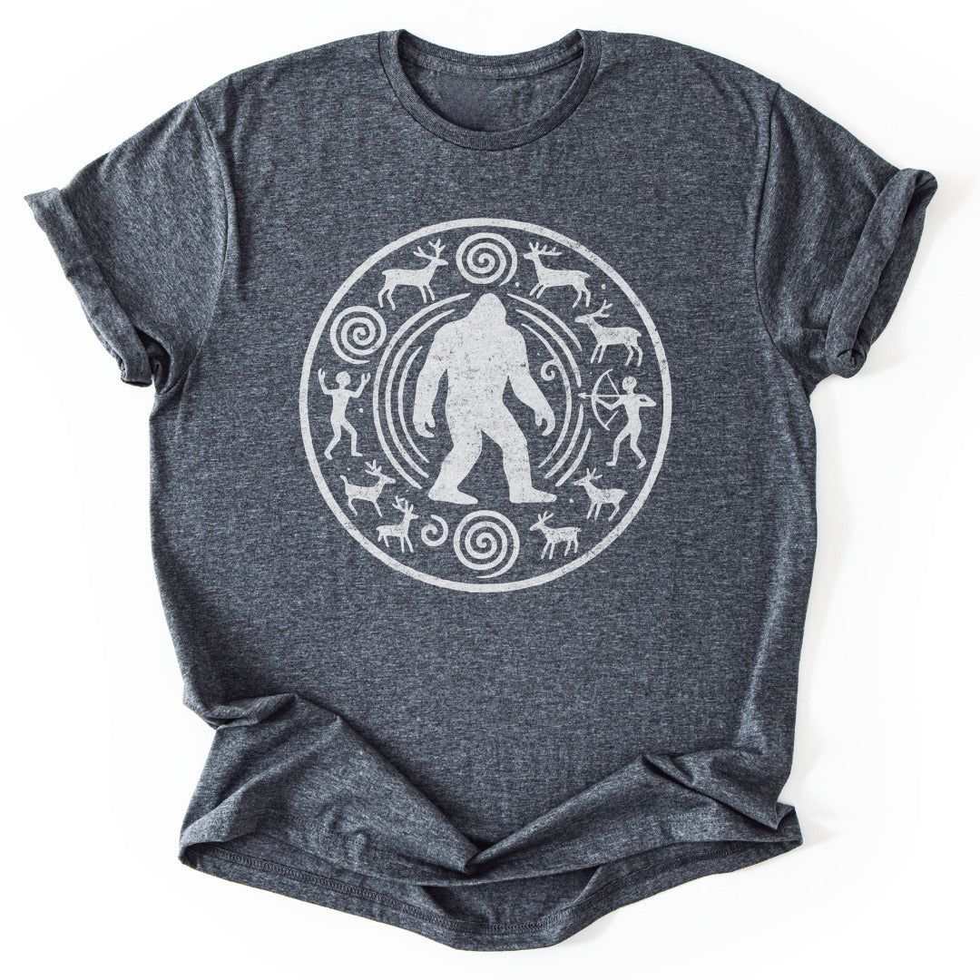 T-Shirt Dark Heather / S Bigfoot Carving T-Shirt