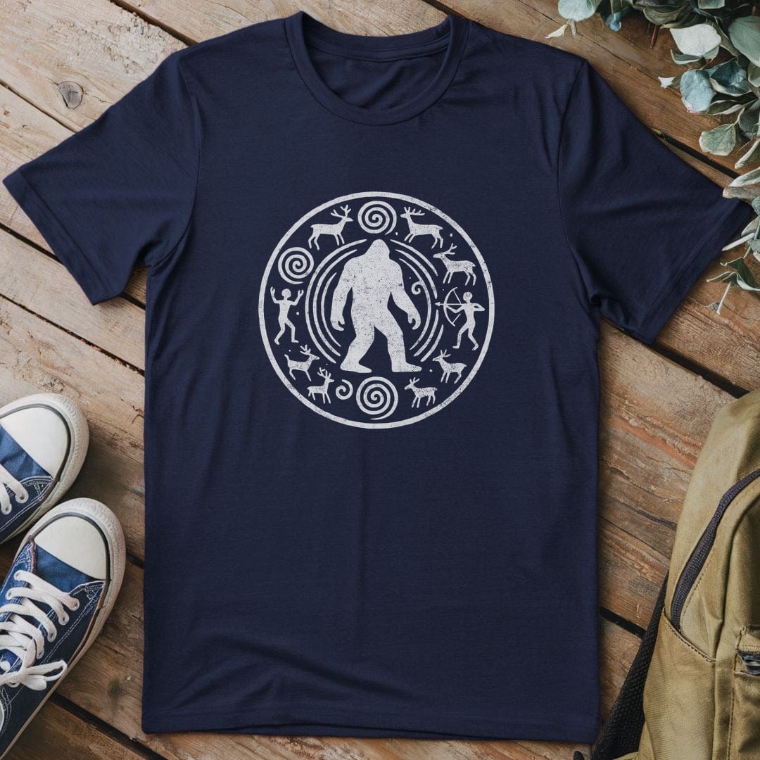 T-Shirt Navy / S Bigfoot Carving T-Shirt