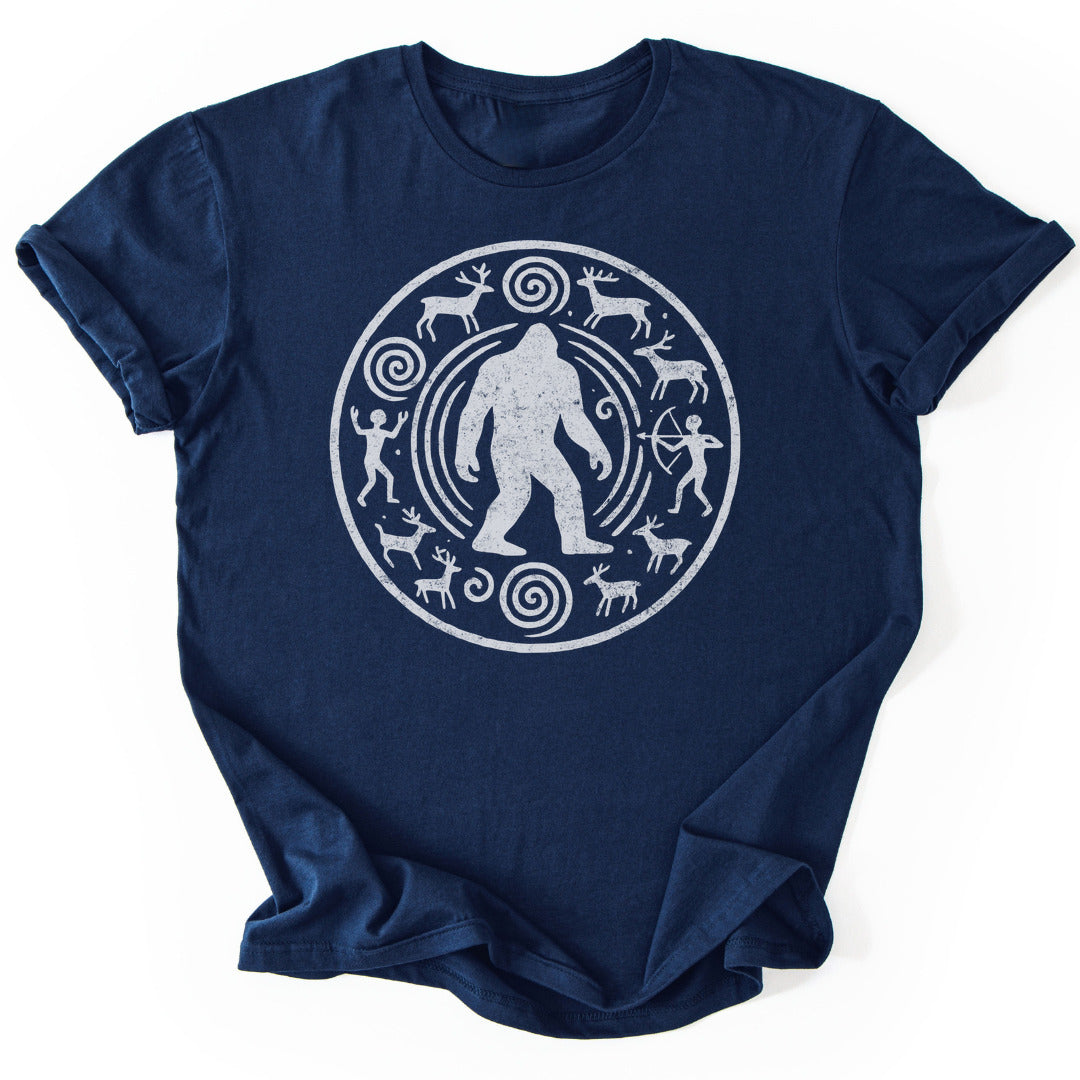T-Shirt Navy / S Bigfoot Carving T-Shirt