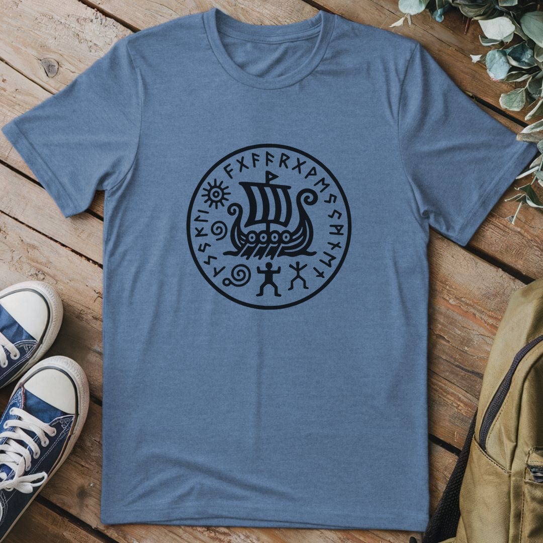 T-Shirt Heather Indigo / S Carvings of the North T-Shirt