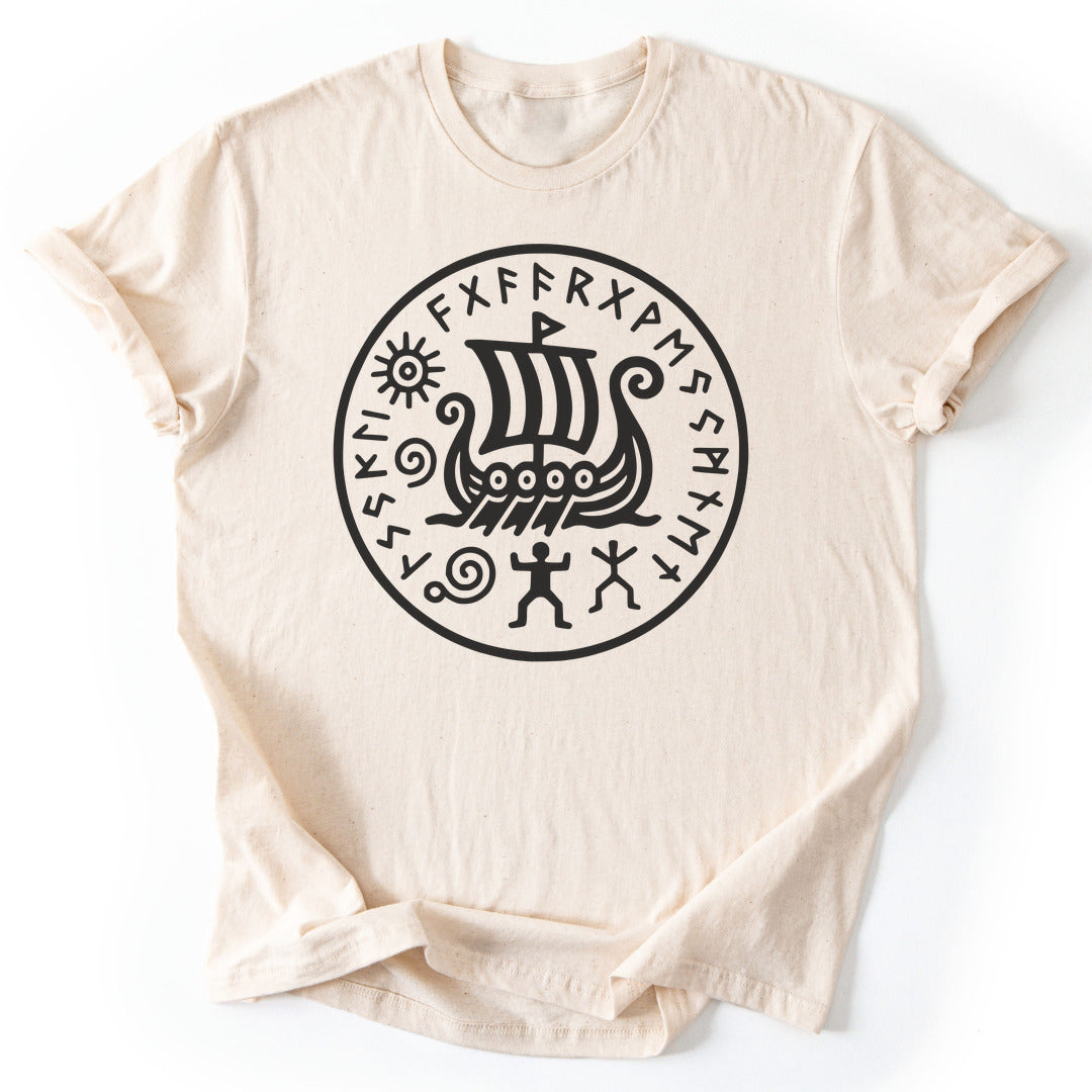 T-Shirt Natural / S Carvings of the North T-Shirt
