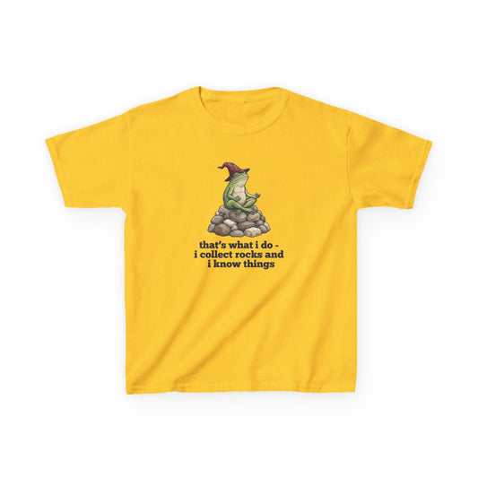 I Collect Rocks and I Know Things Kids Tee