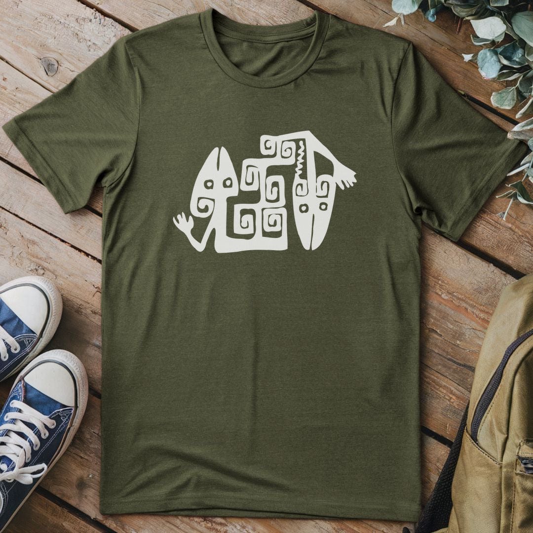 T-Shirt Military Green / S Spirits of the Lizard Twins T-Shirt