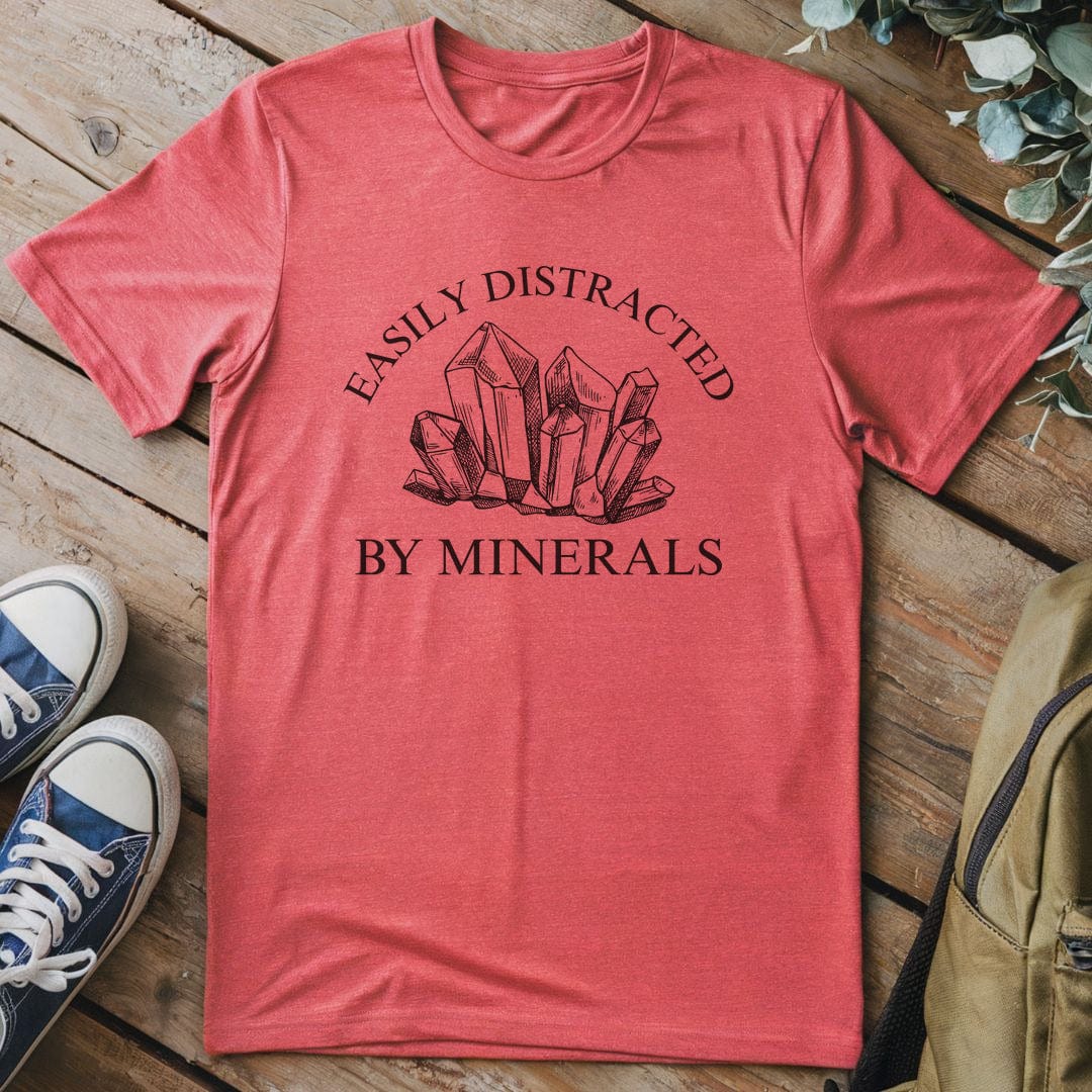 T-Shirt Heather Red / S Easily Distracted By Minerals 2 T-Shirt