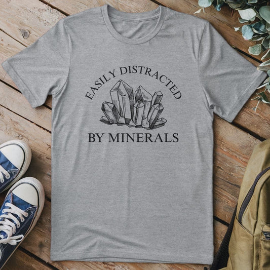 T-Shirt Sport Grey / S Easily Distracted By Minerals 2 T-Shirt