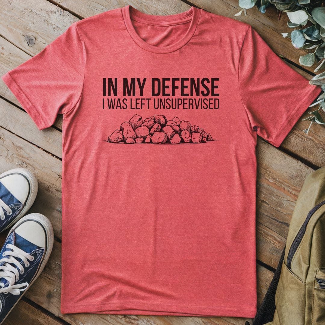 T-Shirt Heather Red / S In My Defense Funny T-Shirt