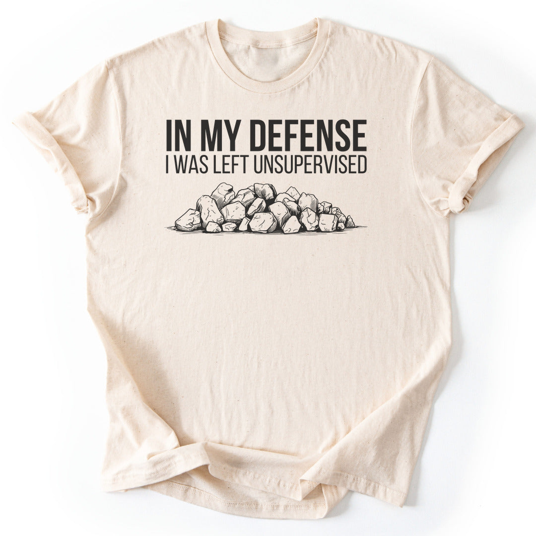 T-Shirt Natural / S In My Defense Funny T-Shirt