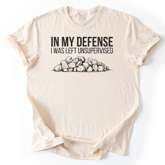 T-Shirt Natural / S In My Defense Funny T-Shirt