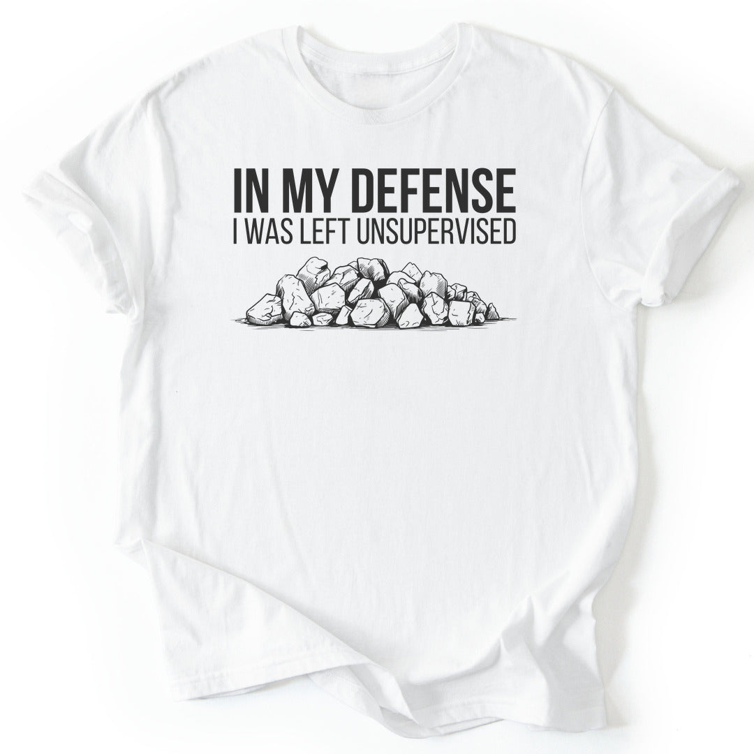 T-Shirt White / S In My Defense Funny T-Shirt
