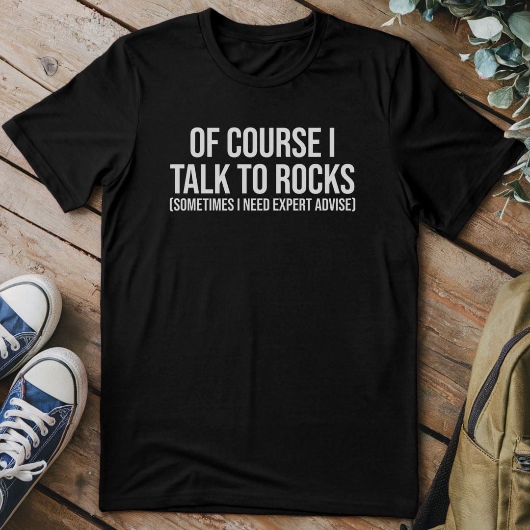 T-Shirt Black / S I Talk To Rocks T-Shirt