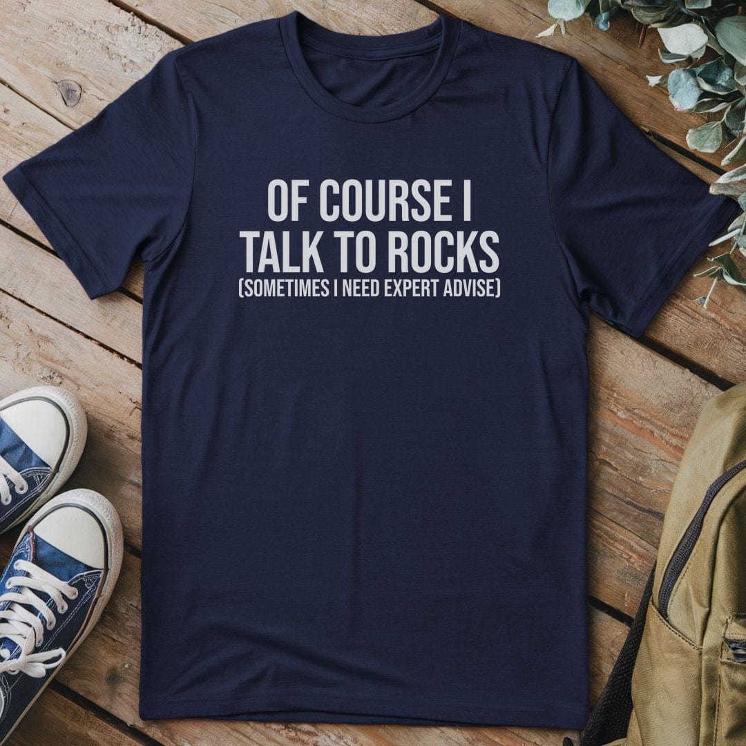 T-Shirt Navy / S I Talk To Rocks T-Shirt