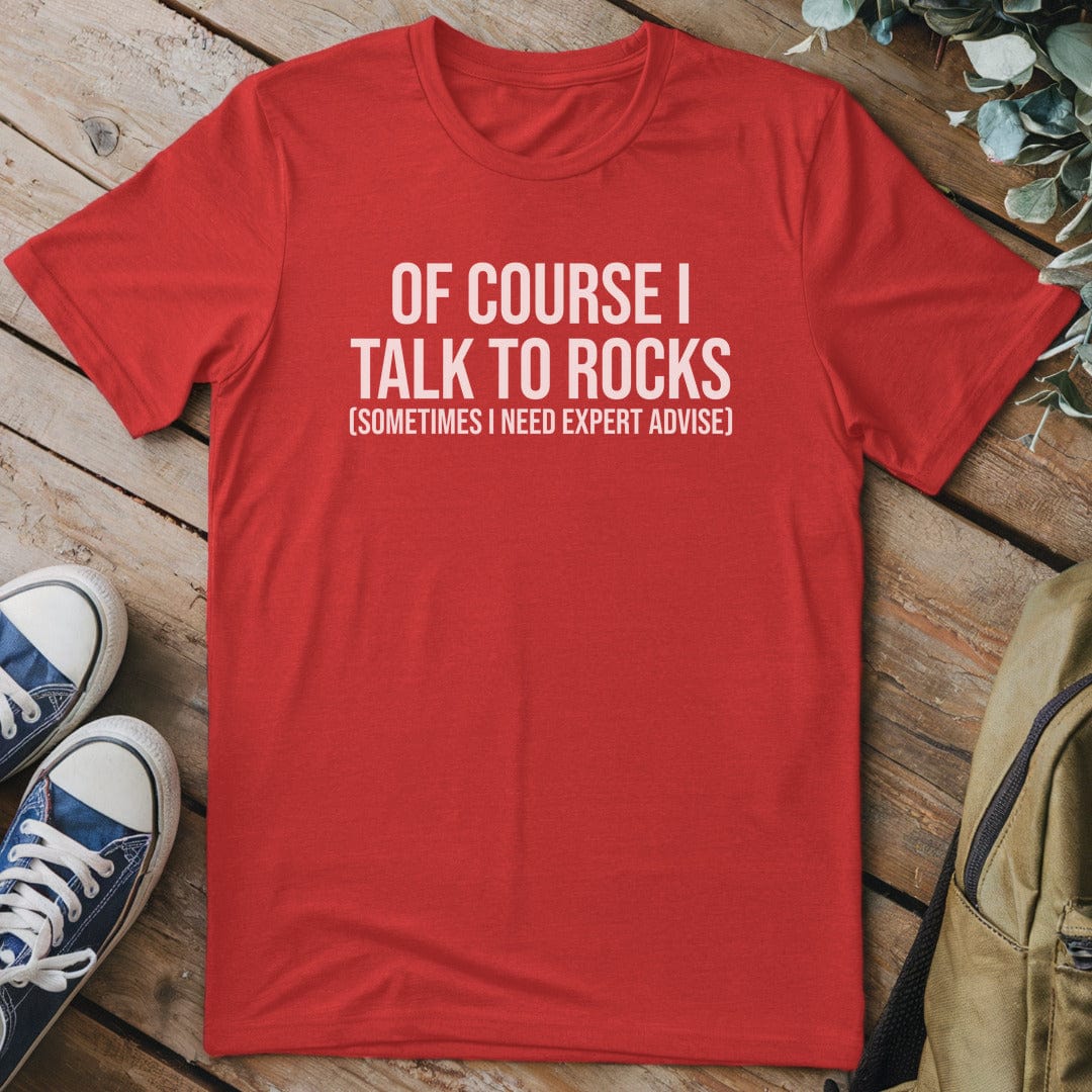 T-Shirt Red / S I Talk To Rocks T-Shirt