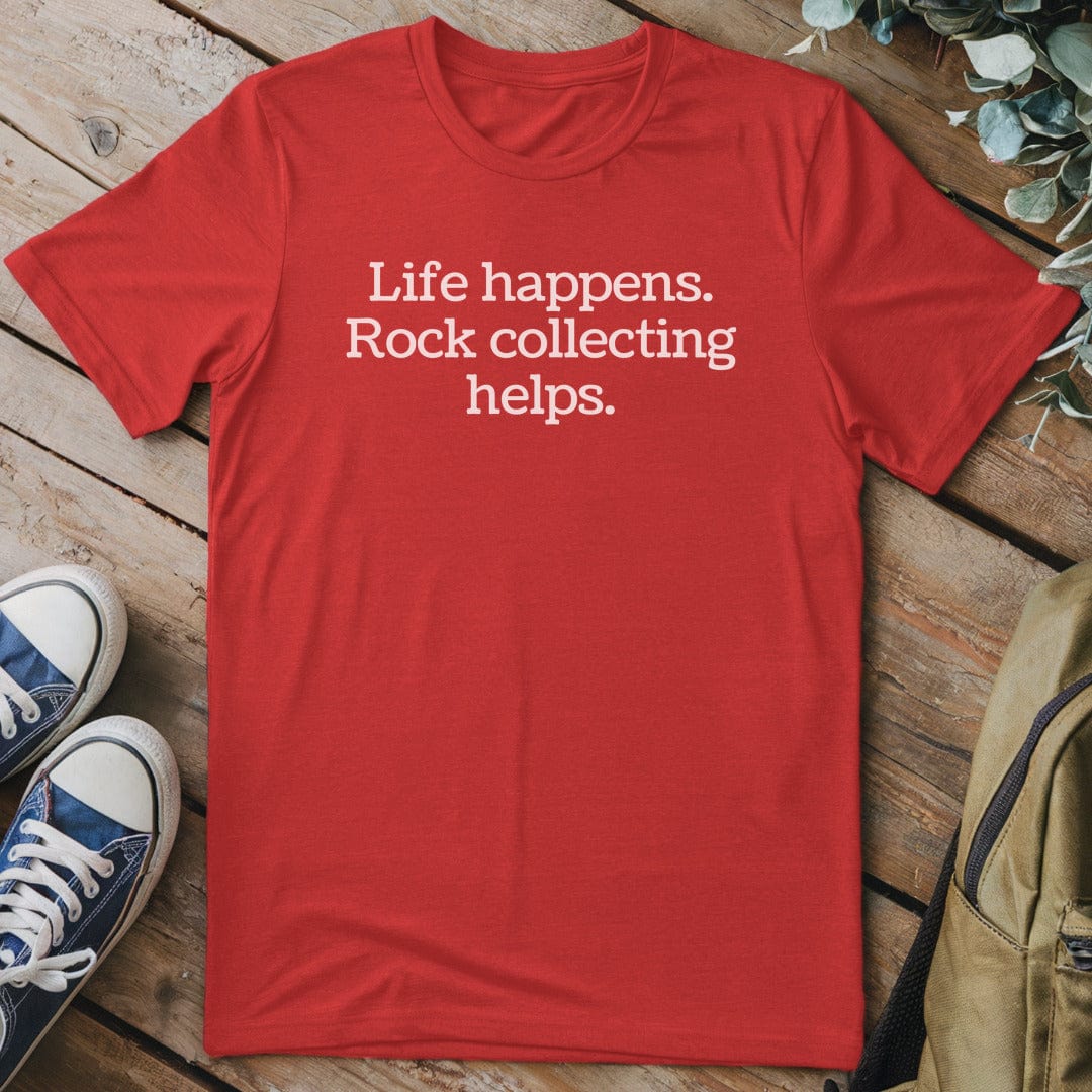 T-Shirt Red / S Rock Collecting Helps T-Shirt