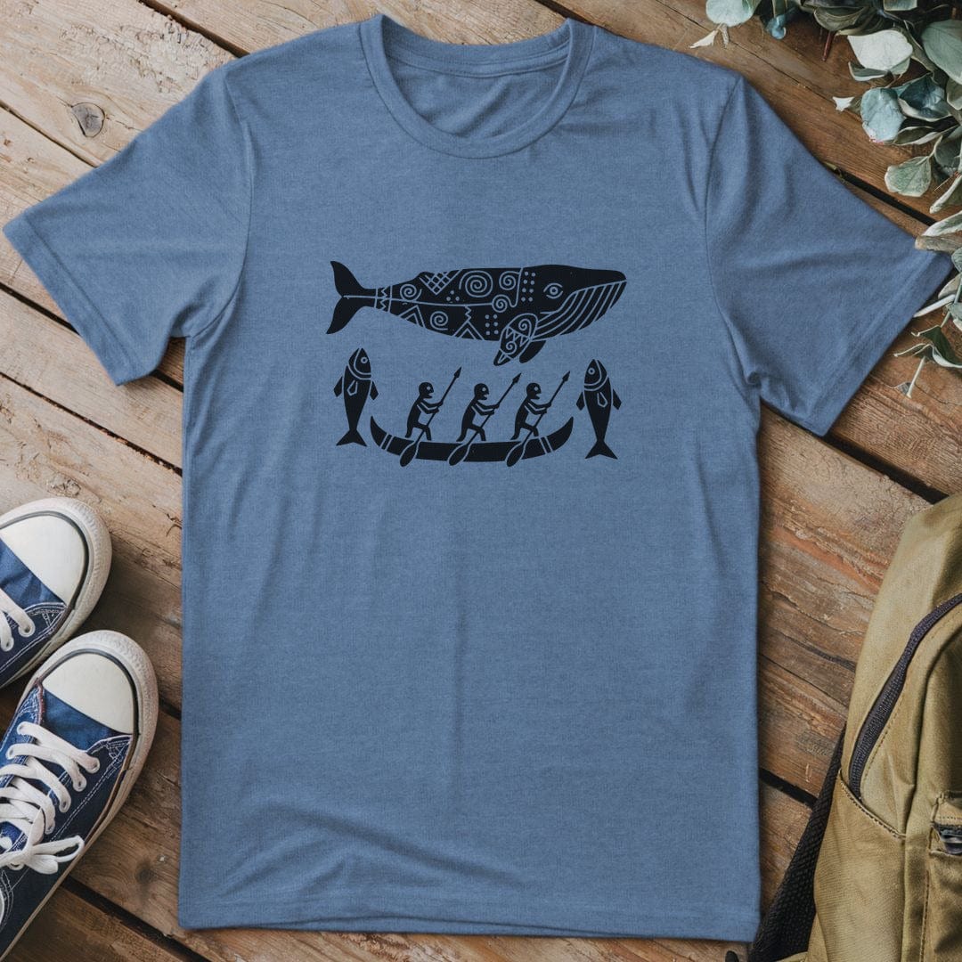 T-Shirt Heather Indigo / S Whale Song Tribe T-Shirt