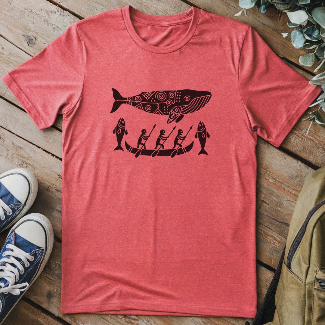 T-Shirt Heather Red / S Whale Song Tribe T-Shirt