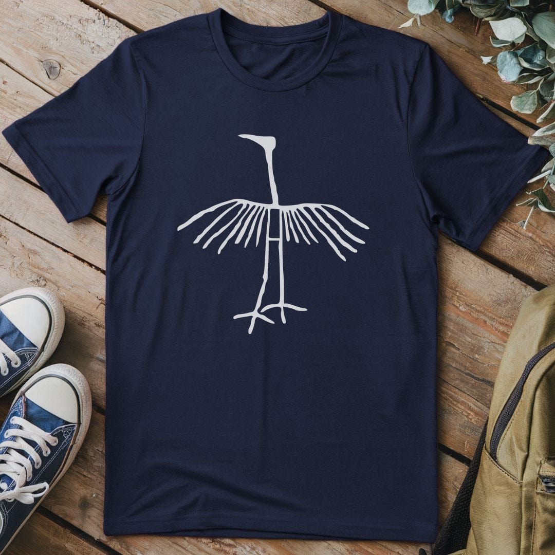 T-Shirt Navy / S Ancient Crane T-Shirt