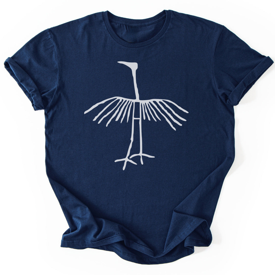 T-Shirt Navy / S Ancient Crane T-Shirt