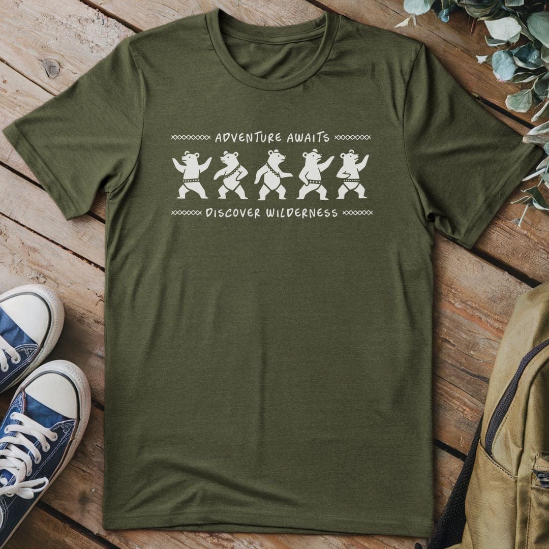 T-Shirt Military Green / S Dancing Bear Spirits T-Shirt