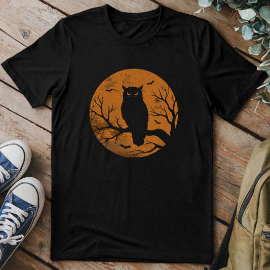 T-Shirt Black / S Spooky Owl T-Shirt