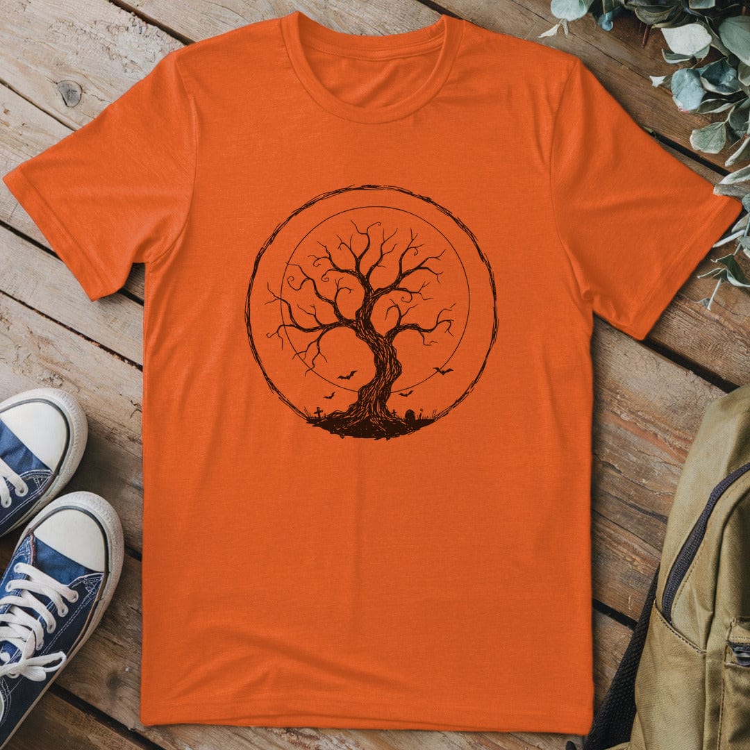 T-Shirt Orange / S Spooky Tree T-Shirt