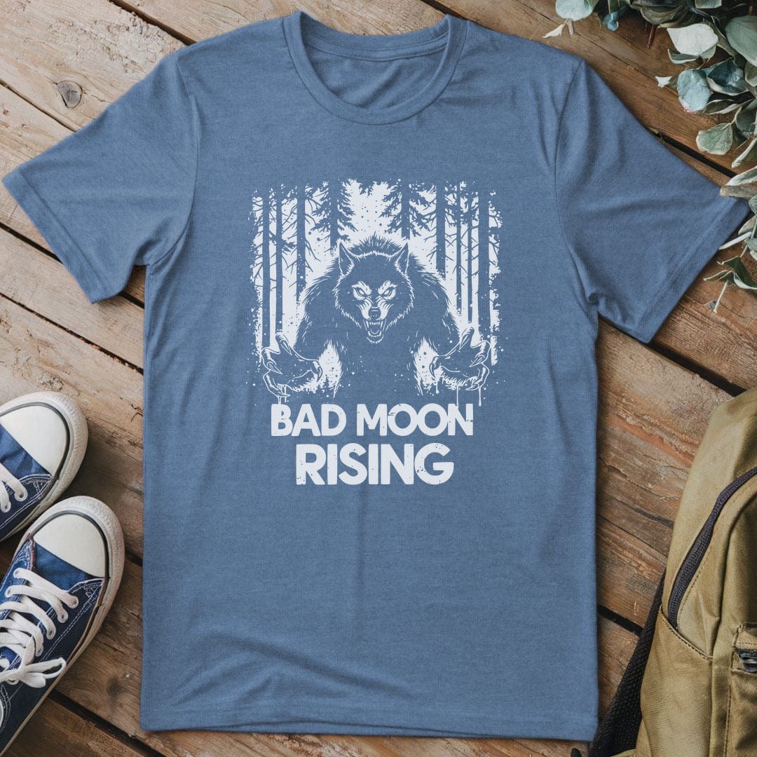 T-Shirt Heather Indigo / S Bad Moon Rising T-Shirt