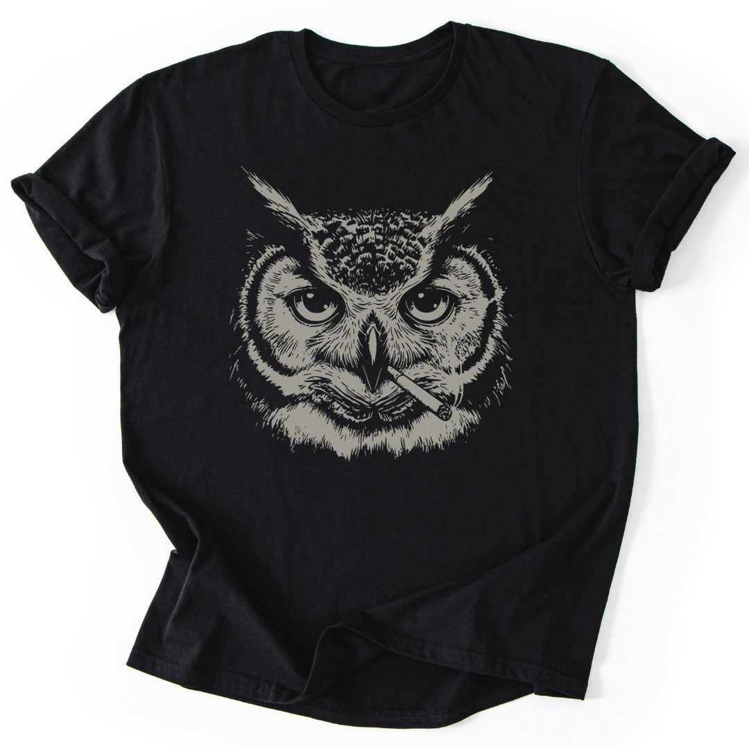 T-Shirt Black / S Wisdom Owl T-Shirt