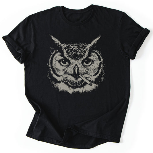 T-Shirt Black / S Wisdom Owl T-Shirt