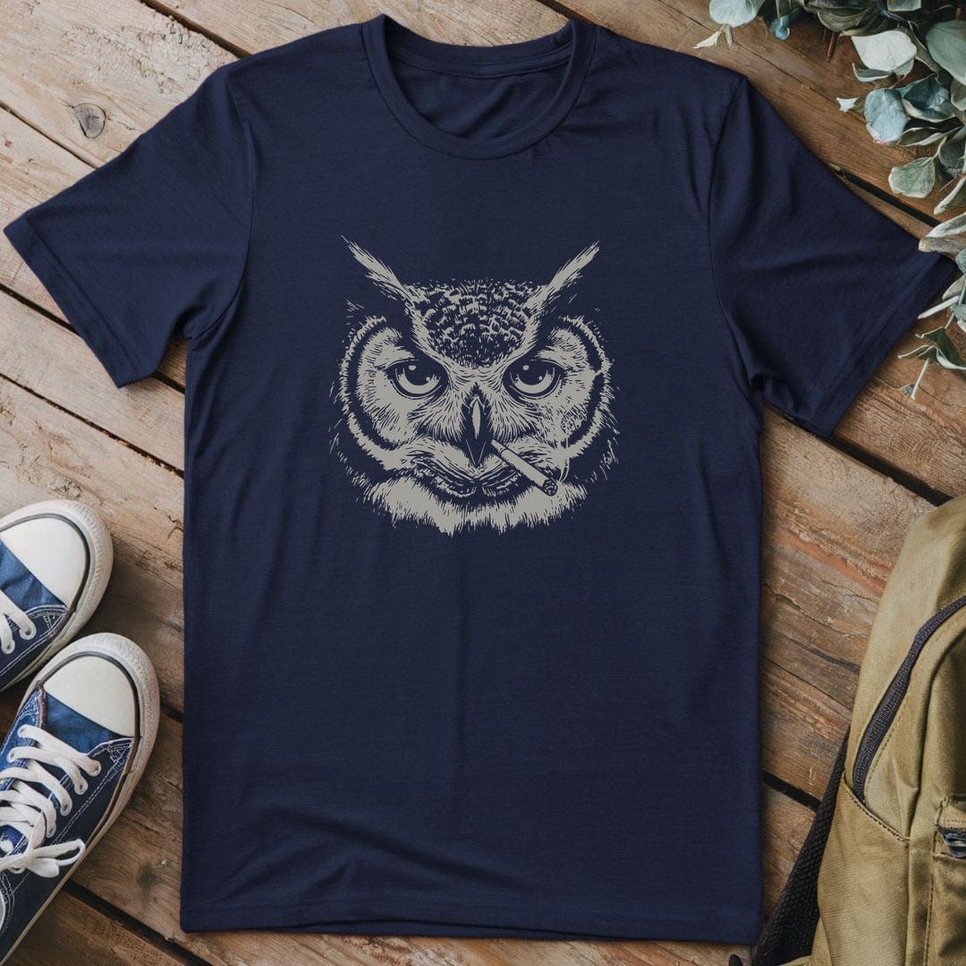 T-Shirt Navy / S Wisdom Owl T-Shirt