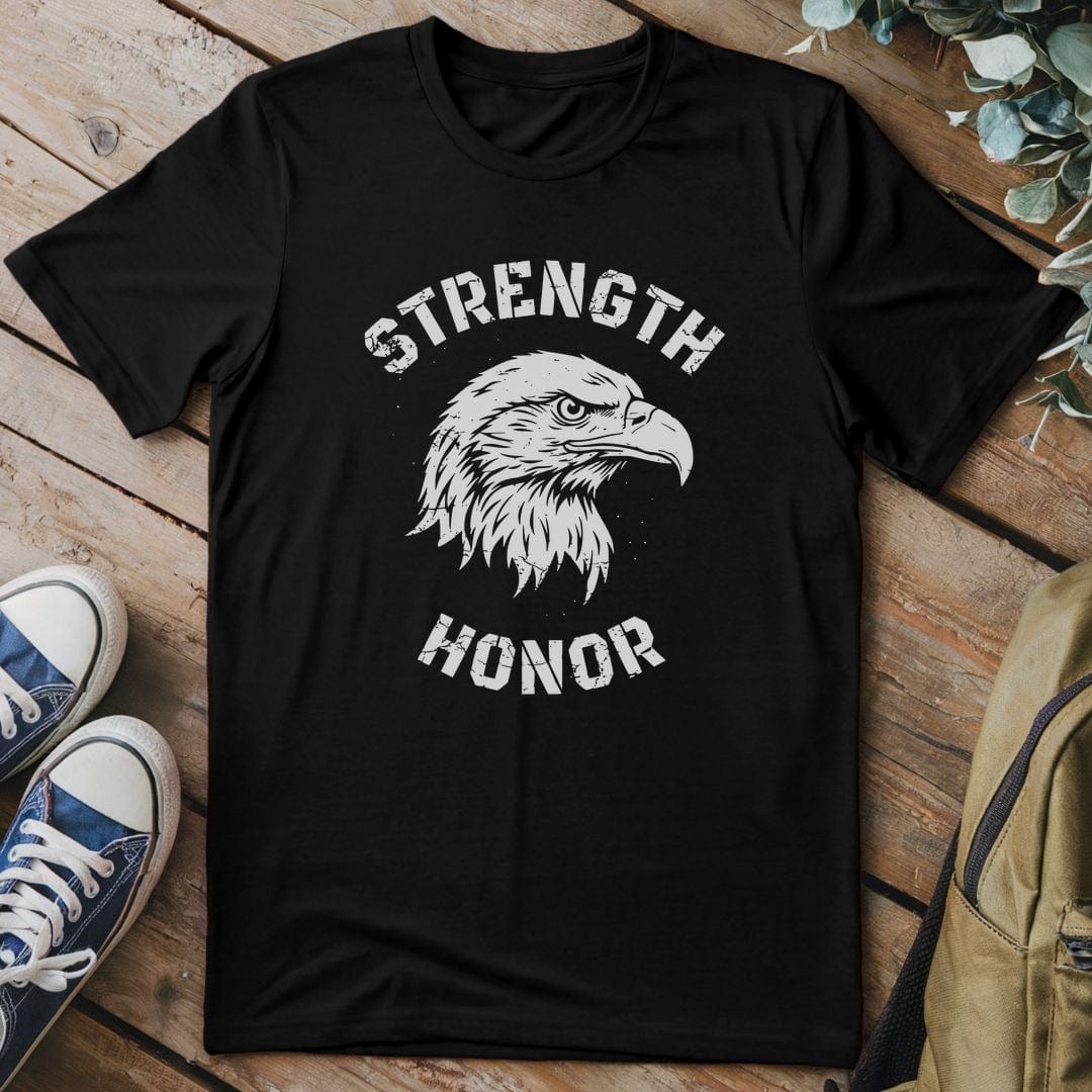T-Shirt Black / S Eagle Strength Honor T-Shirt