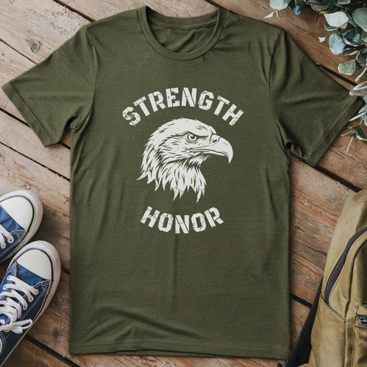 T-Shirt Military Green / S Eagle Strength Honor T-Shirt
