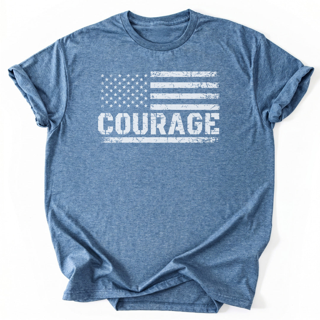 T-Shirt Heather Indigo / S Stars and Stripes Courage T-Shirt