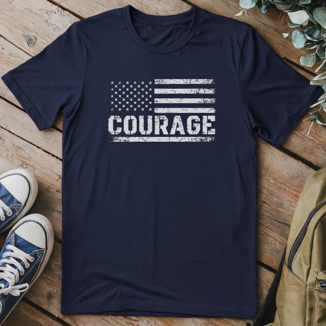 T-Shirt Navy / S Stars and Stripes Courage T-Shirt