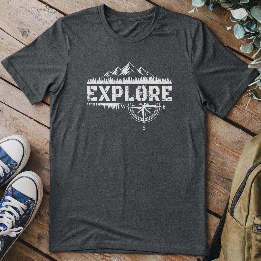 T-Shirt Dark Heather / S Mountain Compass Adventure T-Shirt