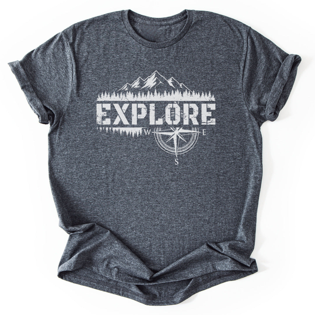 T-Shirt Dark Heather / S Mountain Compass Adventure T-Shirt