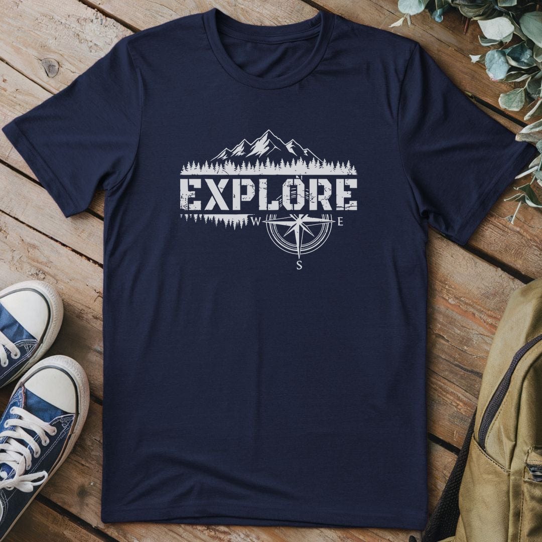 T-Shirt Navy / S Mountain Compass Adventure T-Shirt
