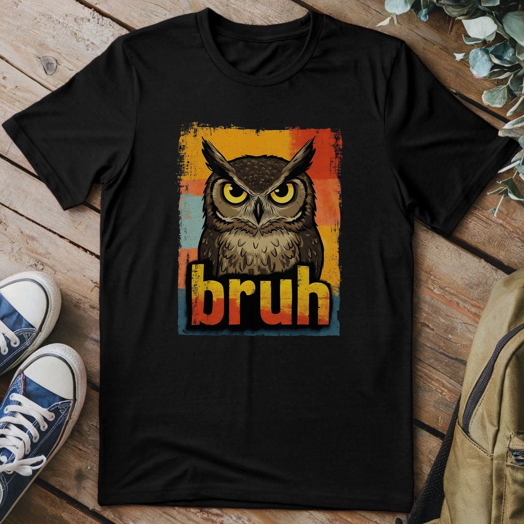 T-Shirt Black / S Owl Bruh T-Shirt