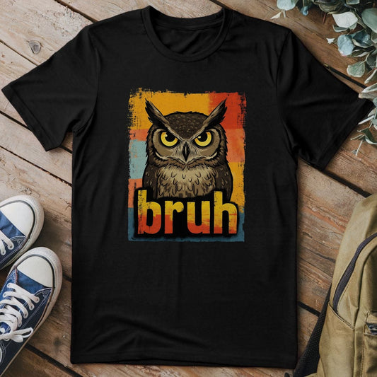 T-Shirt Black / S Owl Bruh T-Shirt